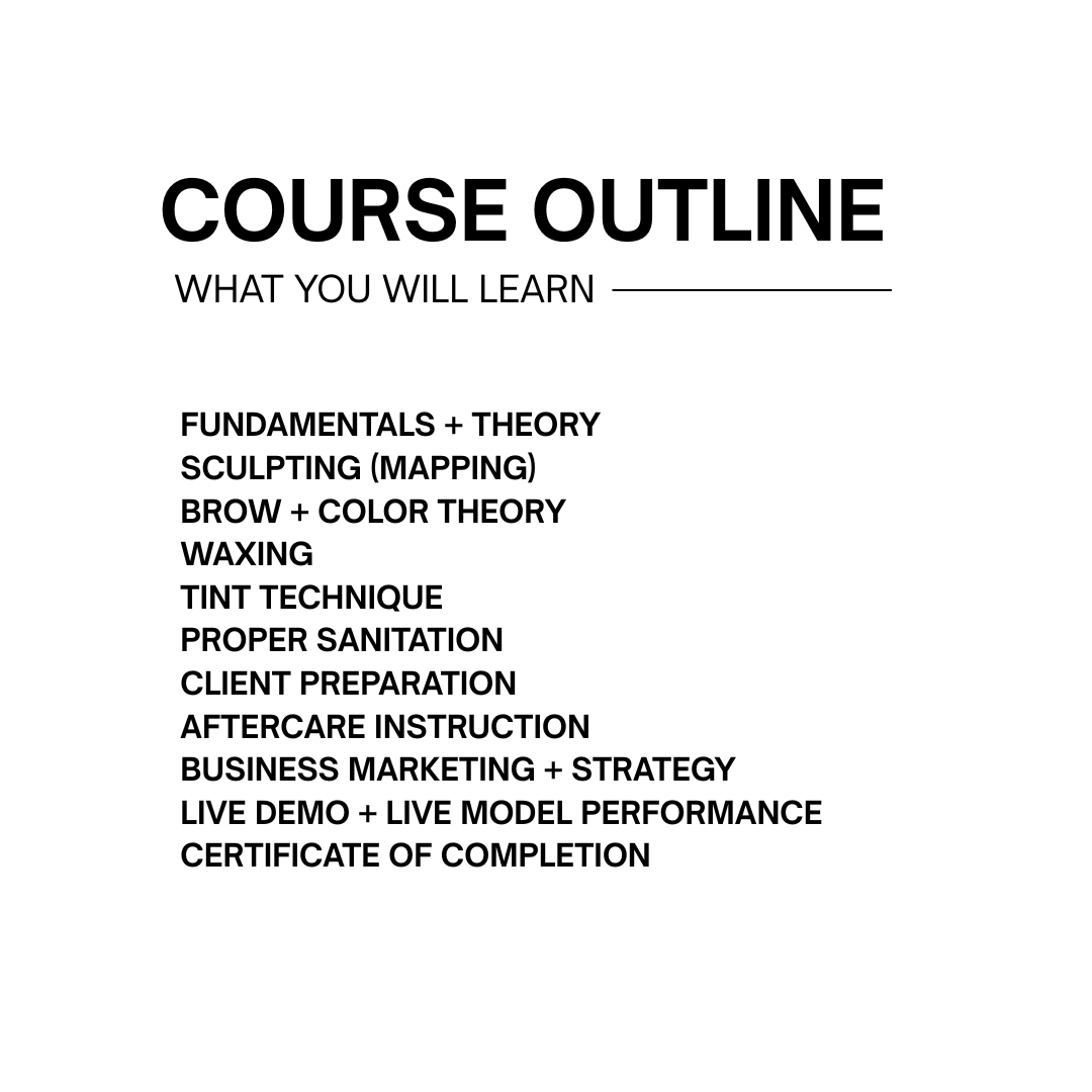 1 on 1 Brow Mastery Training | Wax + Tint |