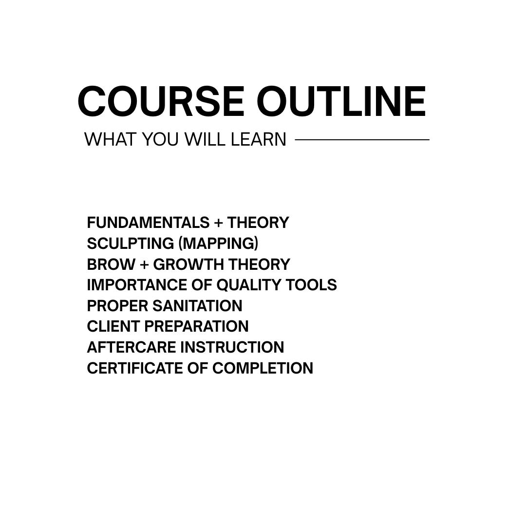 Brow Sculpting Intensive Workshop