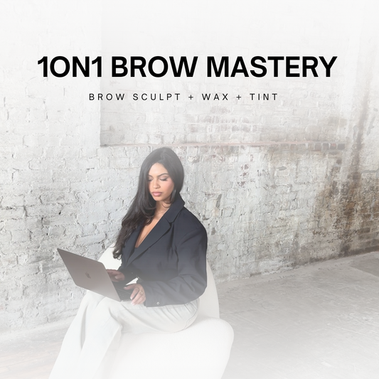 1 on 1 Brow Mastery Training | Wax + Tint |
